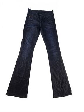 Hudson Beth Mid-Rise Baby Bootcut Jeans Dark Wash Sz 23 Stretch Y2K